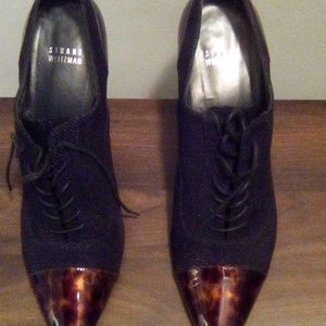 Stuart Weitzman black/brown high heeled shoes